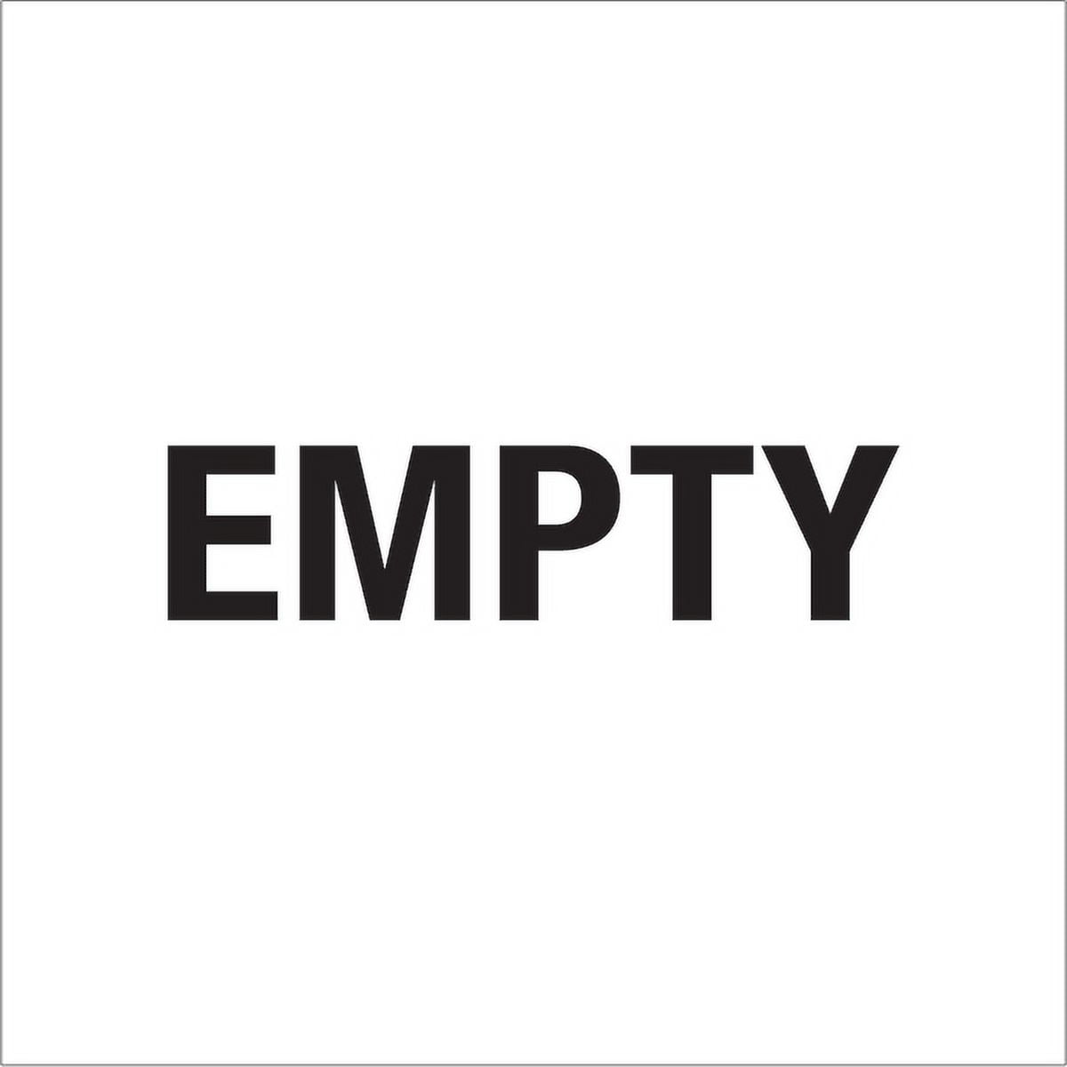Tape Logic  6 x 6 in. - Empty Labels, Black & White - Roll of 500