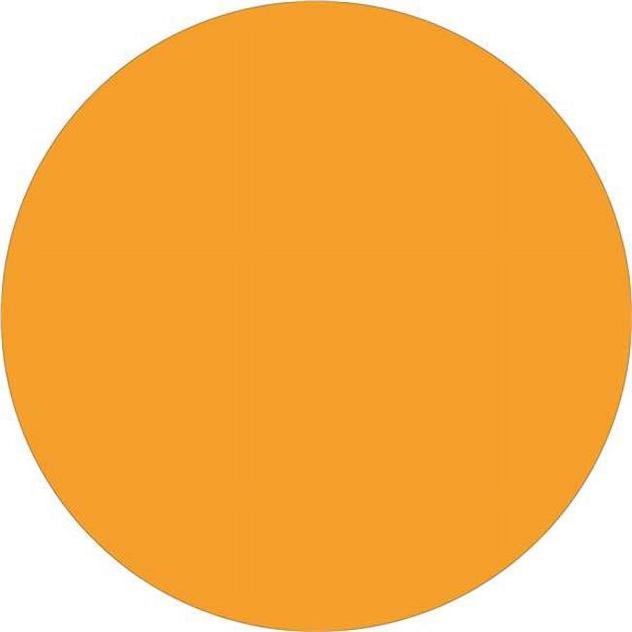 0.75 in. Circles - Fluorescent Orange Removable Labels - Roll of 500