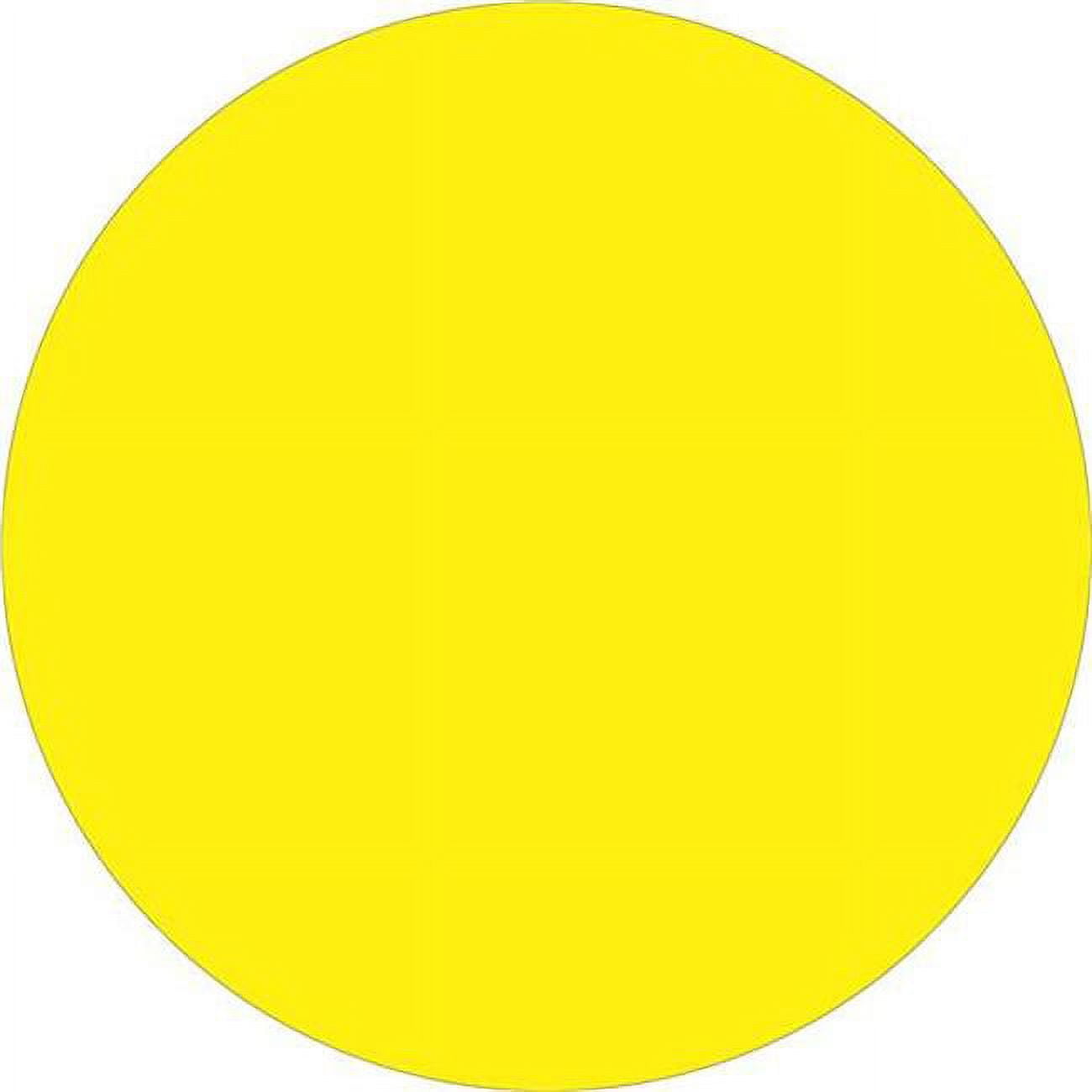 Tape Logic DL1388FY 0.75 in. Circles - Fluorescent Yellow Removable Labels - Roll of 500