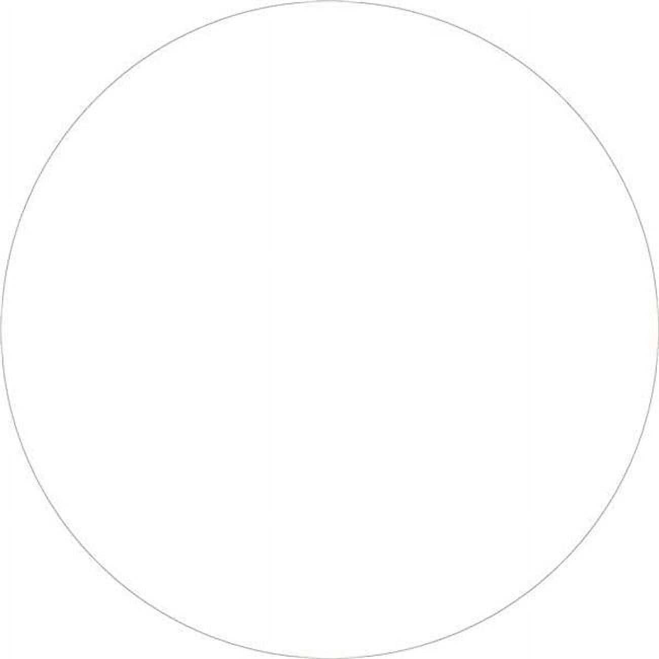1 in. Circle - White Removable Labels - Roll of 500