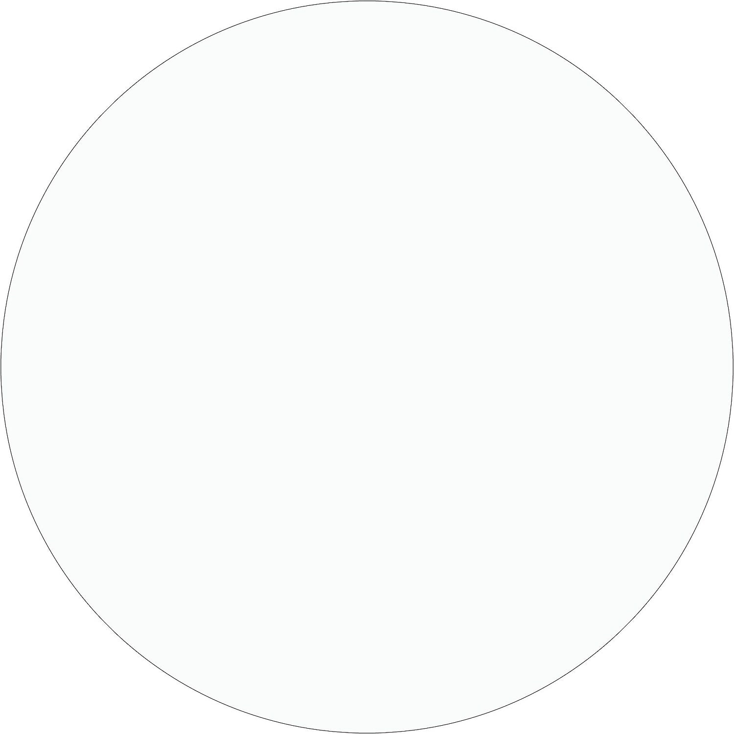 2 in. Circle - Clear Removable Labels - Roll of 500