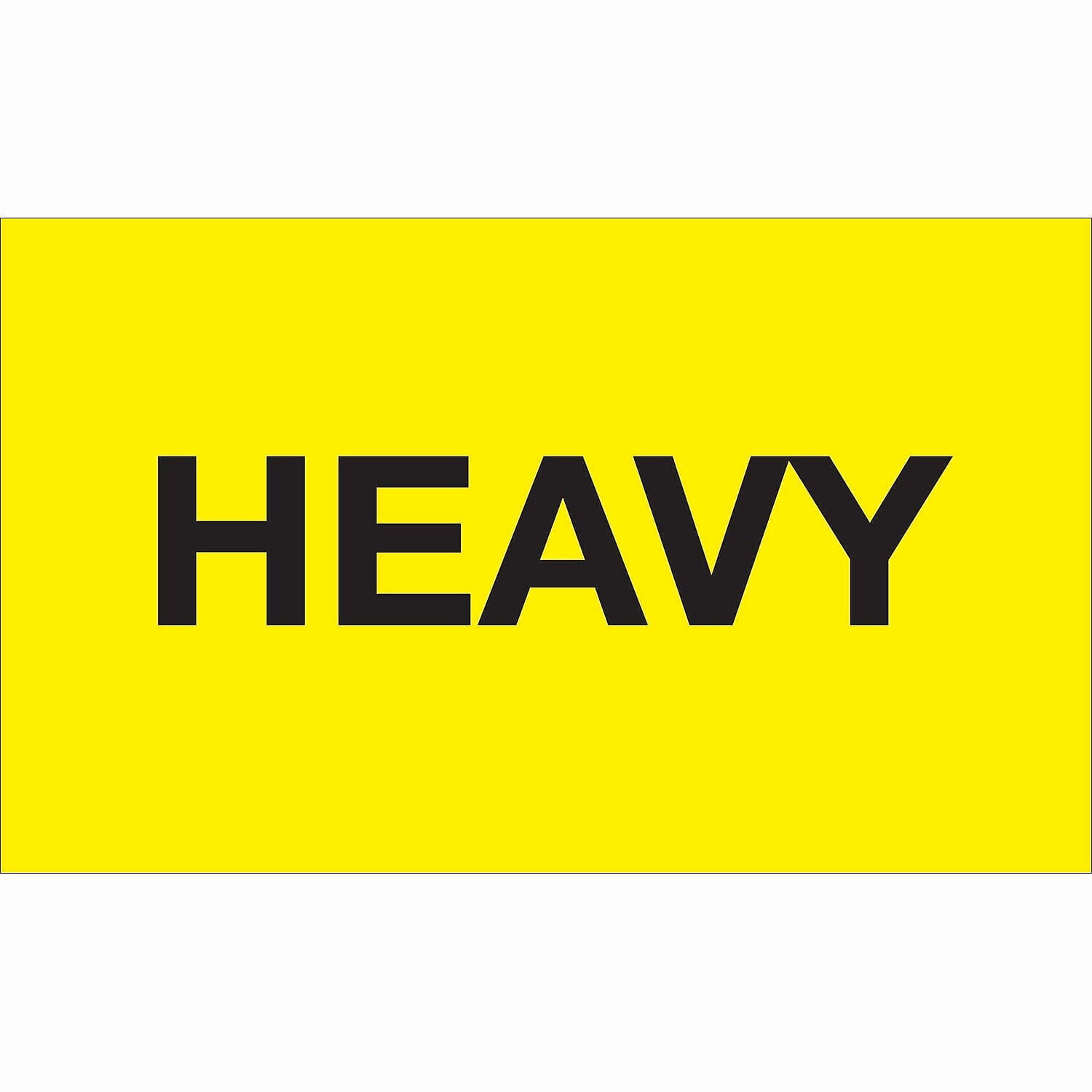 3 x 5 in. - Heavy Fluorescent Yellow Labels - Roll of 500
