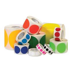1 in. Purple Inventory Circle Labels - Roll of 500
