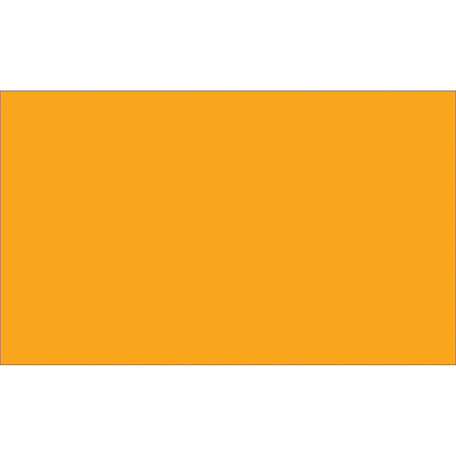 2 x 4 in. Fluorescent Orange Inventory Rectangle Labels - Roll of 500