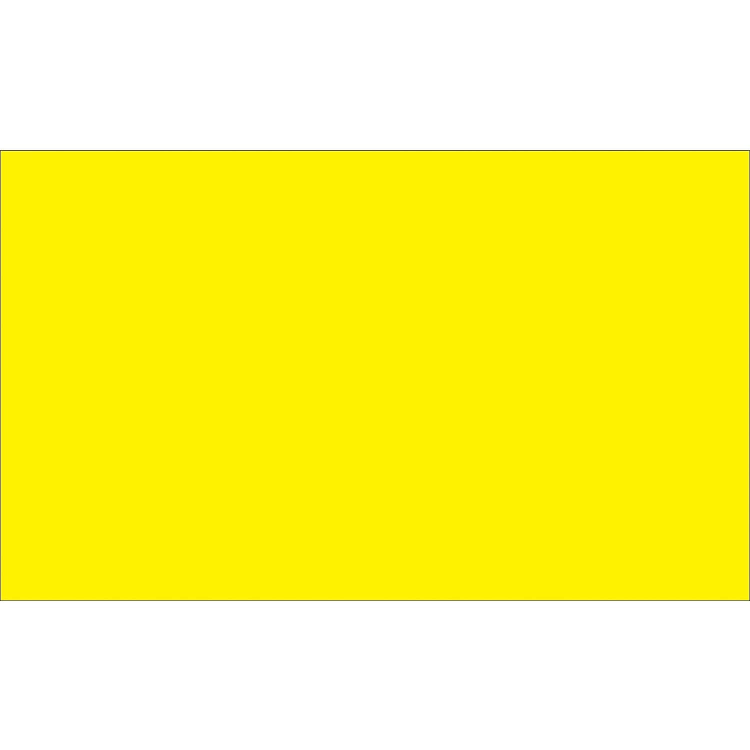 2 x 4 in. Fluorescent Yellow Inventory Rectangle Labels - Roll of 500