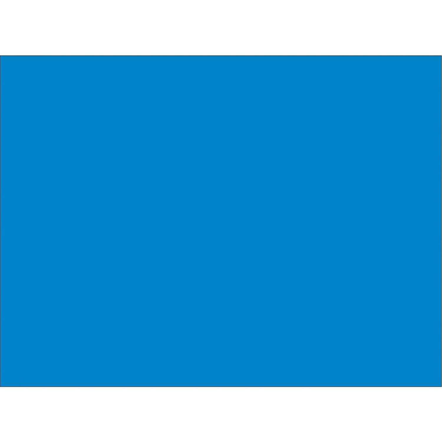4 x 4 in. Light Blue Inventory Rectangle Labels - Roll of 500