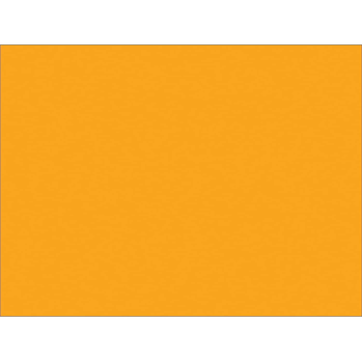 4 x 4 in. Fluorescent Orange Inventory Rectangle Labels - Roll of 500