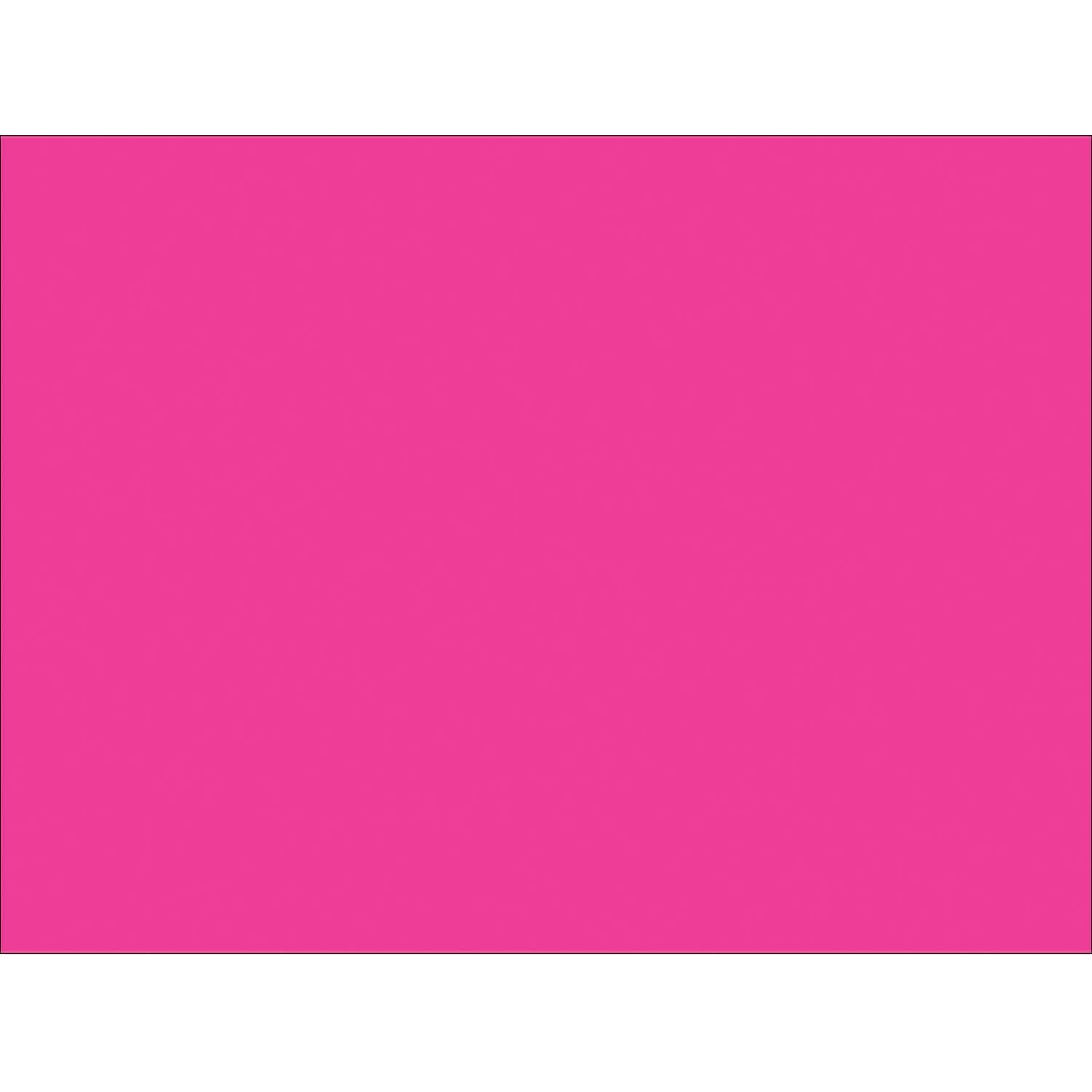 4 x 4 in. Fluorescent Pink Inventory Rectangle Labels - Roll of 500