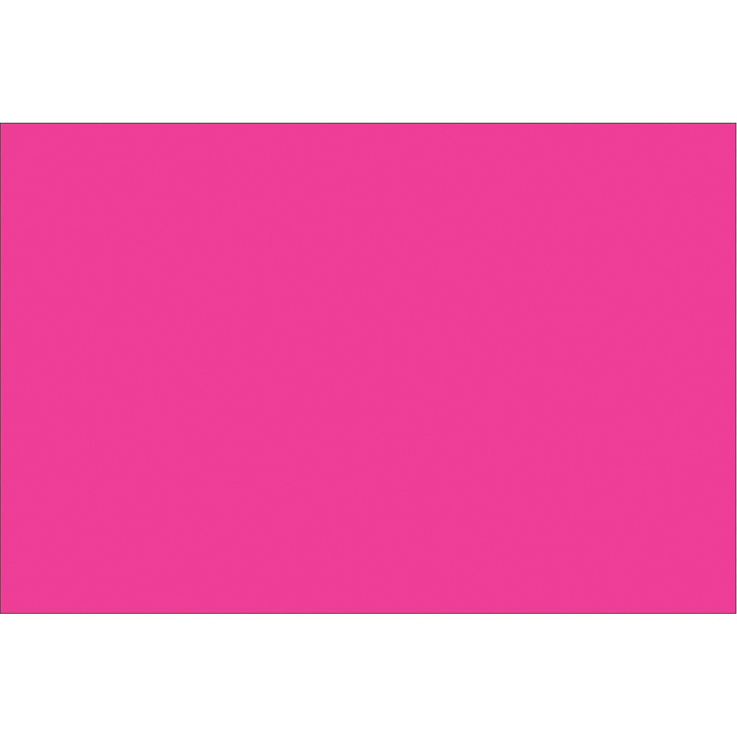 5 x 7 in. Fluorescent Pink Inventory Rectangle Labels - Roll of 500