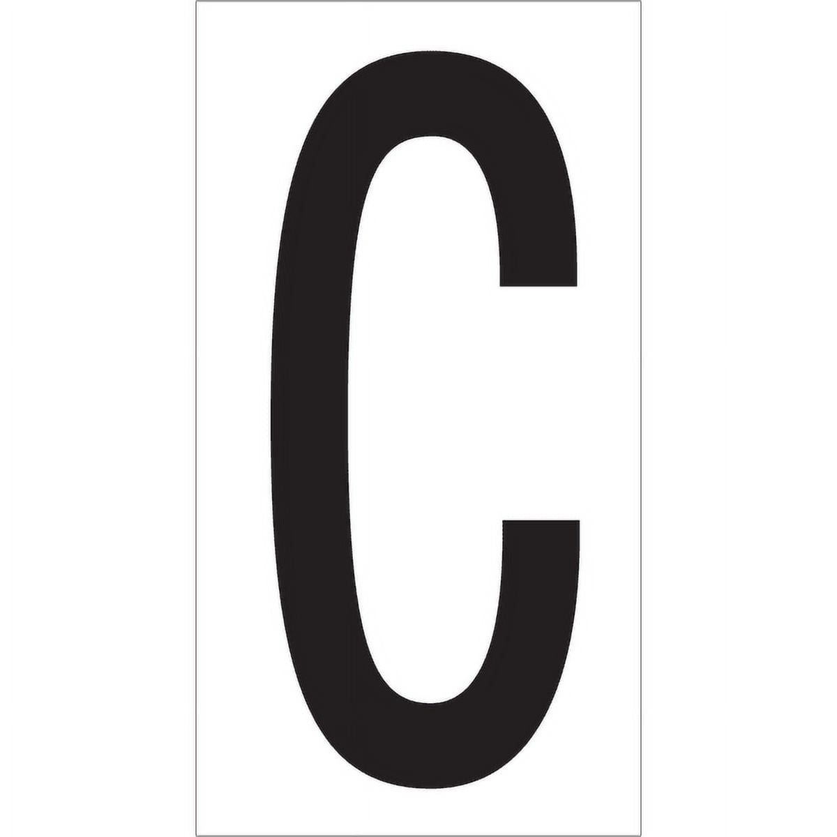 Vinyl Warehouse Letter Labels - Black & White - Case of 50