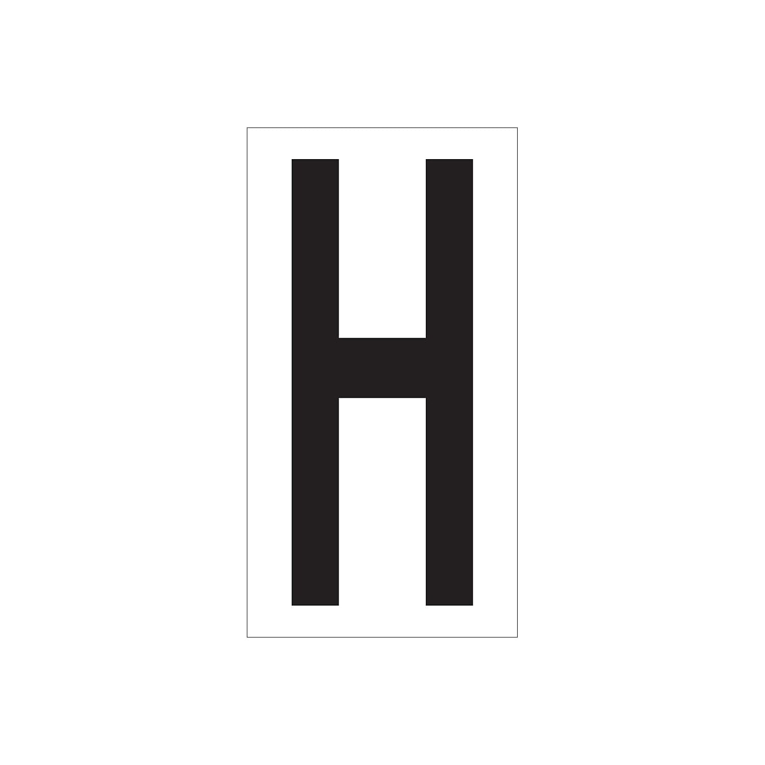 Vinyl Warehouse Letter Labels - Black & White - Case of 50
