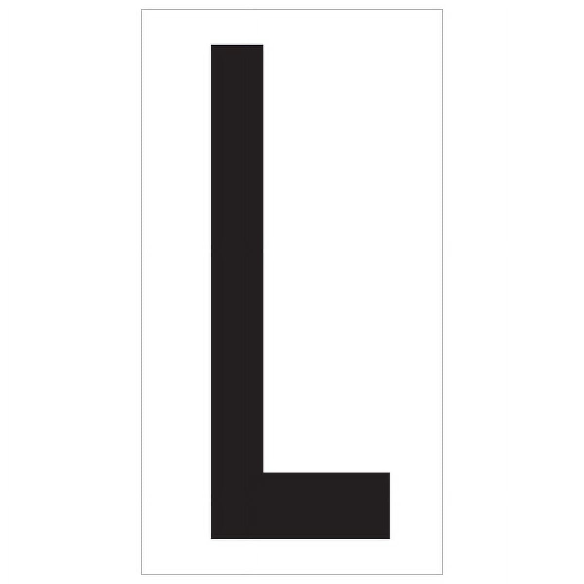 Vinyl Warehouse Letter Labels - Black & White - Case of 50