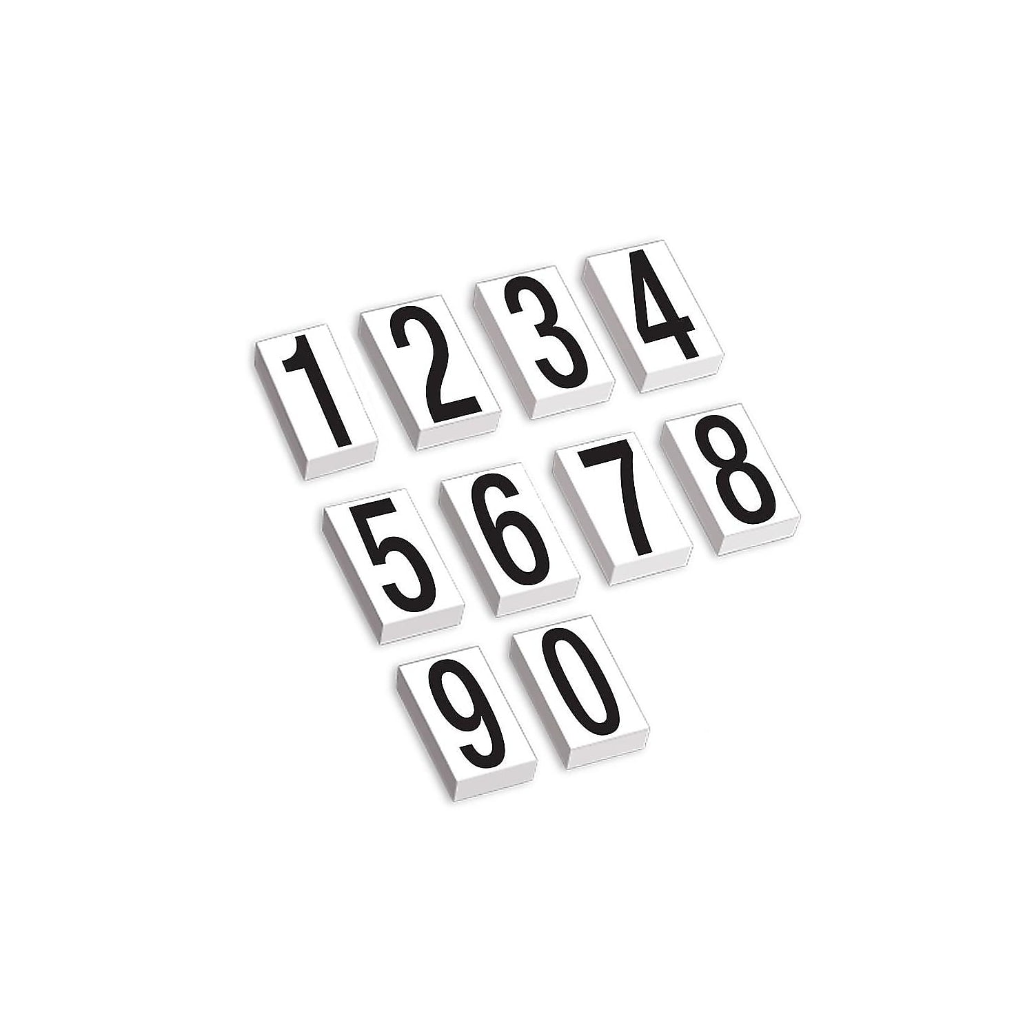 Vinyl Warehouse Number Kit Labels - Black & White