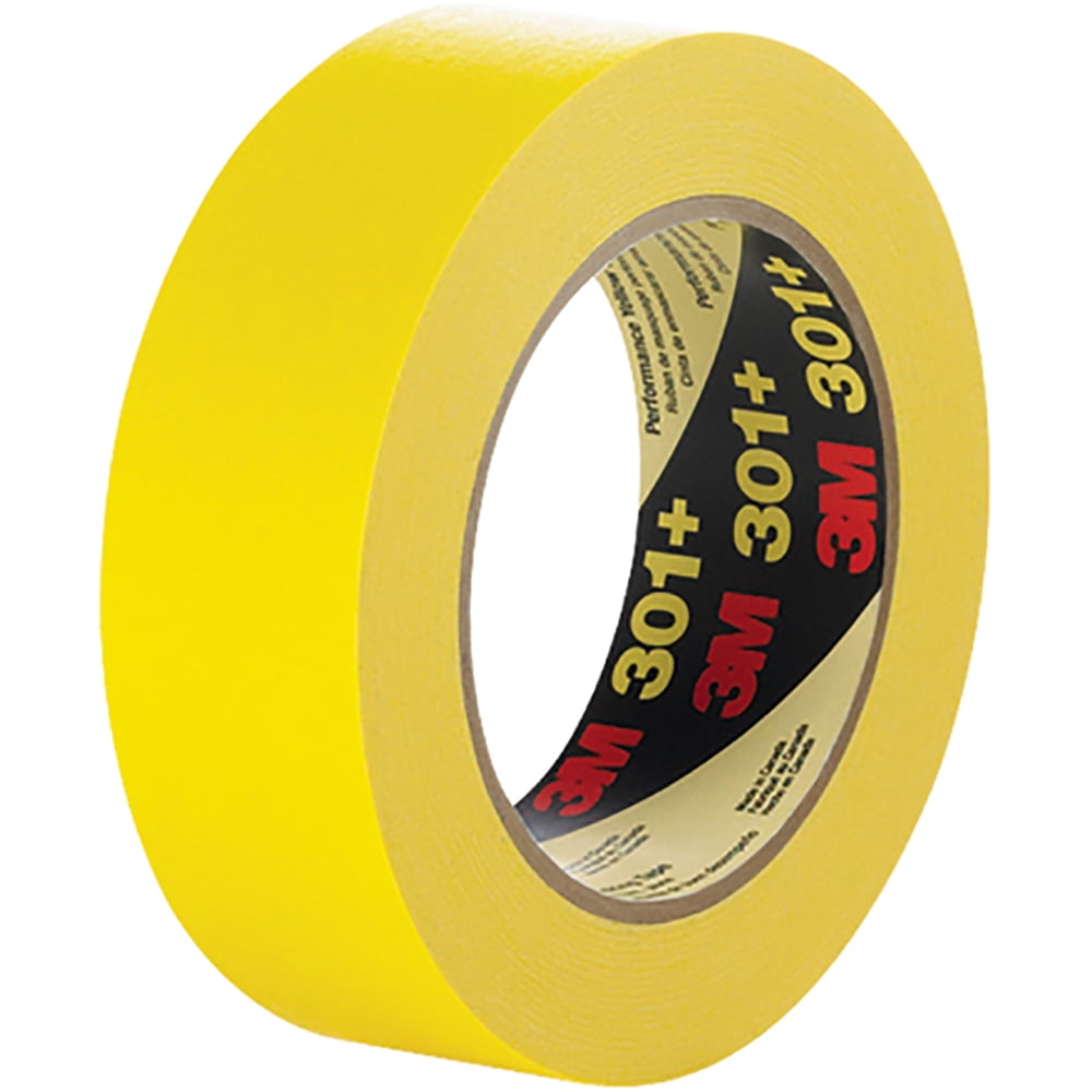 Picture of 3M T936301 1.50 in. x 60 yards 301 Plus Masking Tape&#44; Yellow - Case of 24