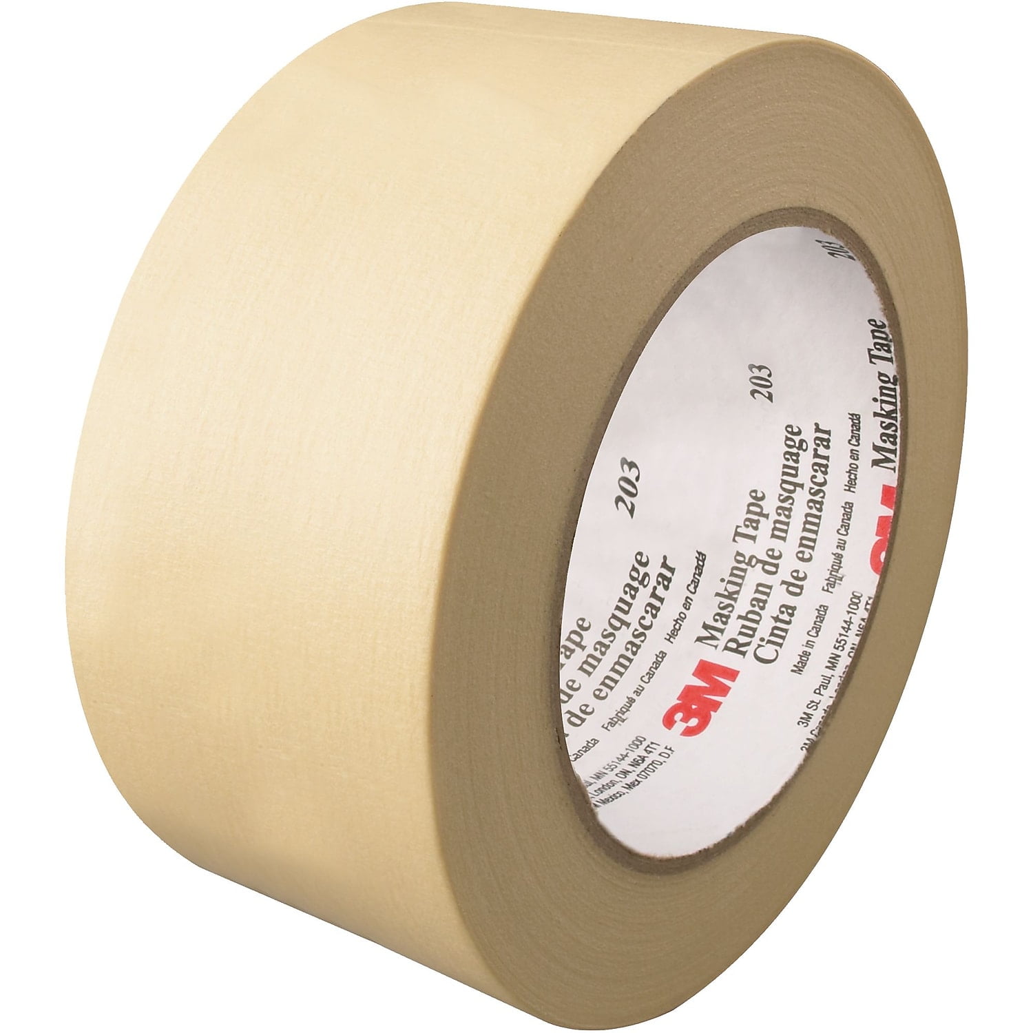 Picture of 3M T93720312PK 2 in. x 60 yards 203 Masking Tape&#44; Natural - Pack of 12