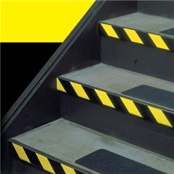 Tape Logic T94363PKBY 4 in. x 36 yards Black & Yellow Striped Vinyl Safety Tape - Pack of 3