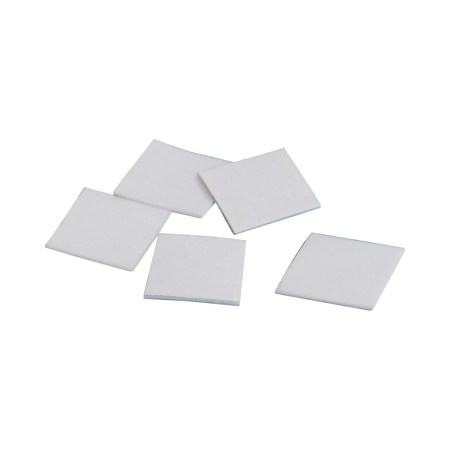 1 x 1 in. 0.062 in. Thick Polyethylene Removable Double Sided Foam Squares, White - Roll of 324