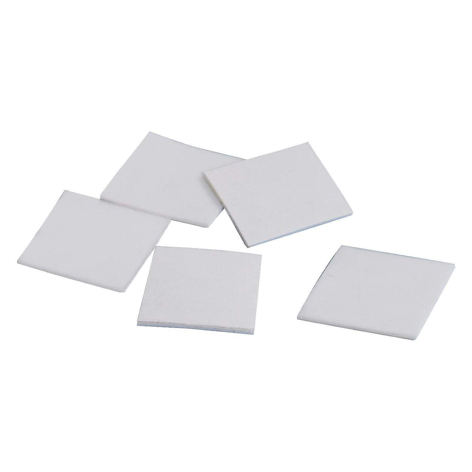 1 x 1 in. 0.0312 in. Thick Polyethylene Removable Double Sided Foam Squares, White - Roll of 648
