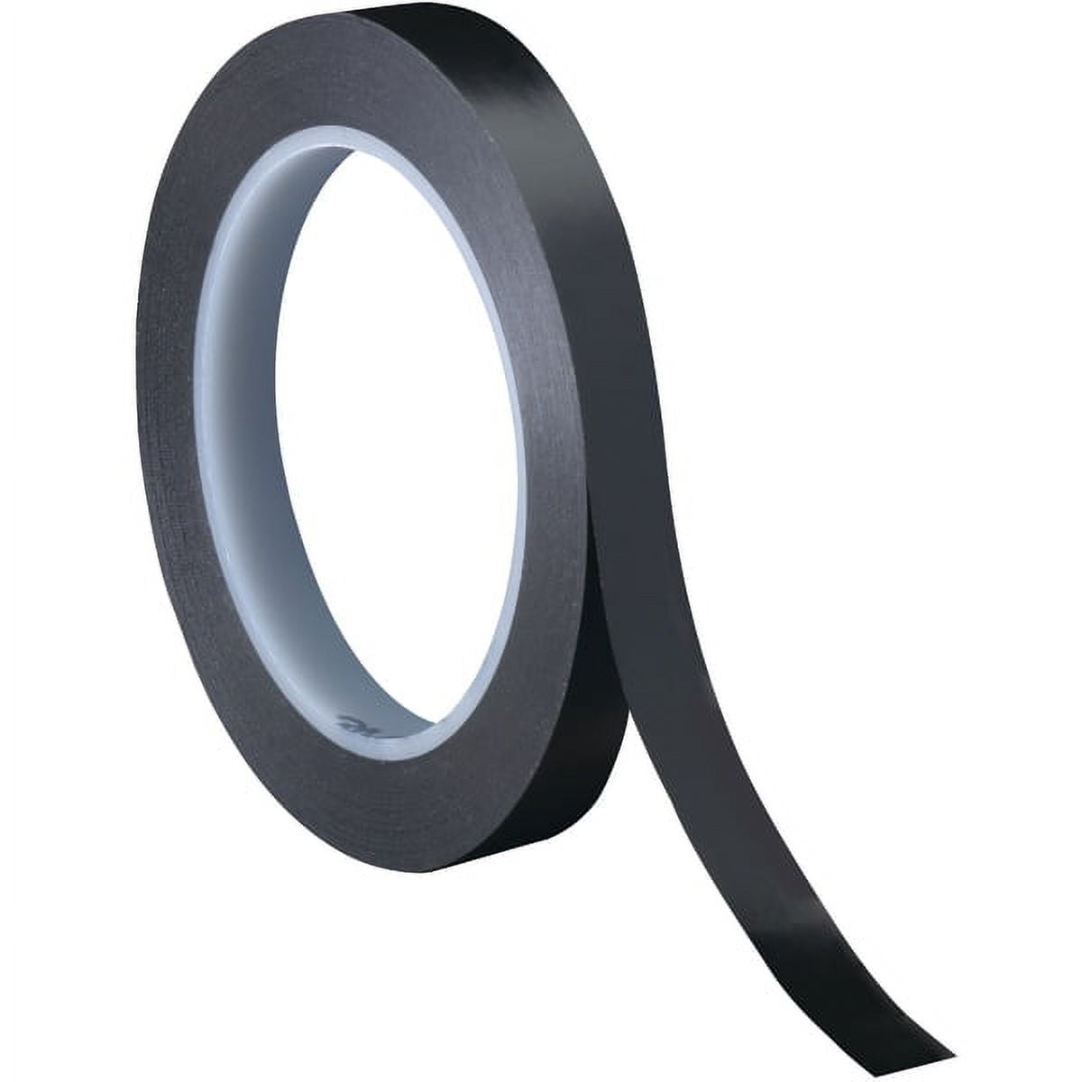 Picture of 3M T9614713PKB 0.25 in. x 36 yards Black 471 Vinyl Tape&#44; Black - Pack of 3