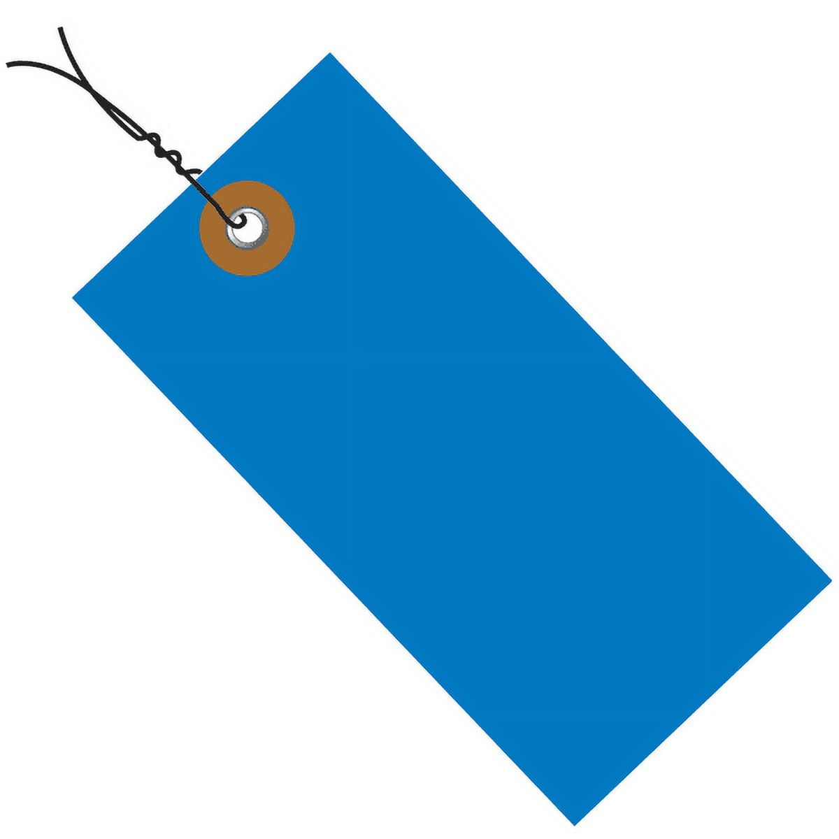 G14043A 4.25 x 2.125 in. Blue Pre-Wired Shipping Tag, 100 Per Case