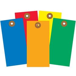 5.25 x 2.625 in. Yellow Shipping Tag, 100 Per Case