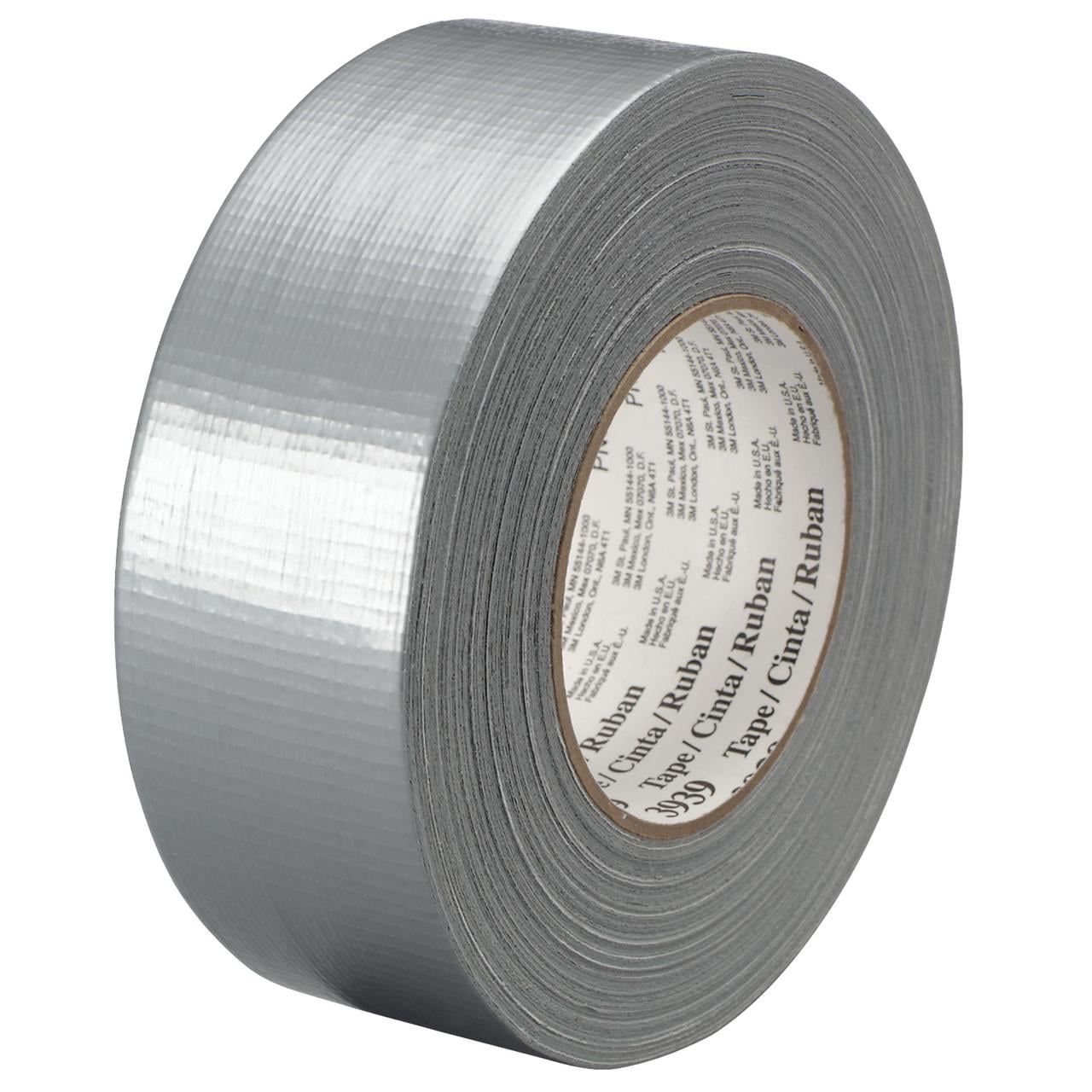 Picture of 3M T98639393PK Silver Duct Tape&#44;1 in. x 60 Yards - Pack of 3 - 3 Per Case