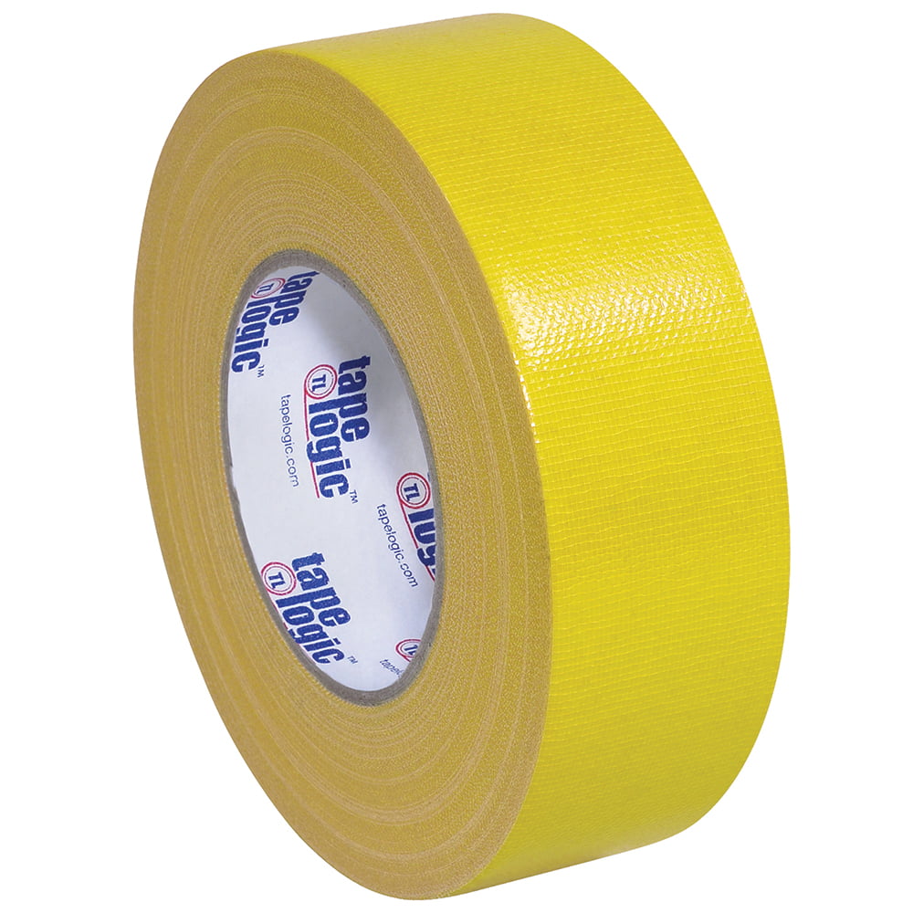 Aviditi (3 Rolls) Tape Logic 2 Inch x 60 Yards Multipurpose Duct Tape, Yellow, 10.0 Mil Thick - for Temporary Repairs, Labeling, Patching, Marking and Social Distancing