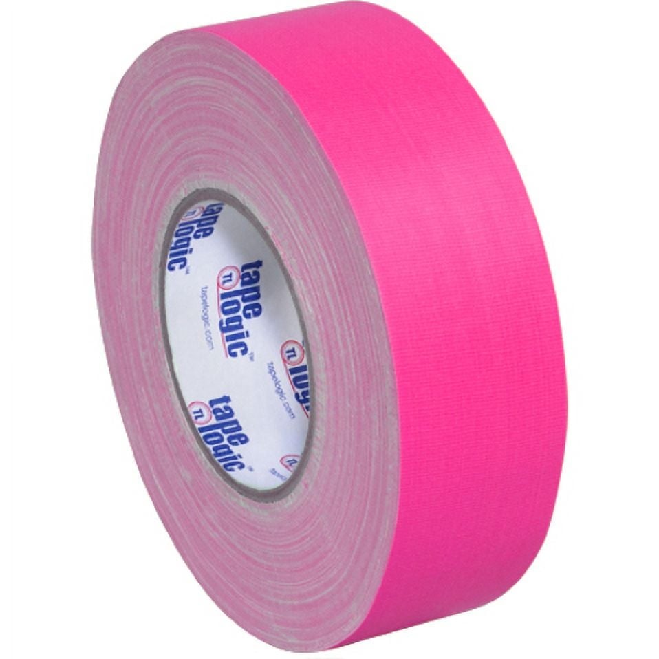 2 in. x 50 Yards Fluorescent Pink  11 mil Gaffers Tape - 24 Per Case