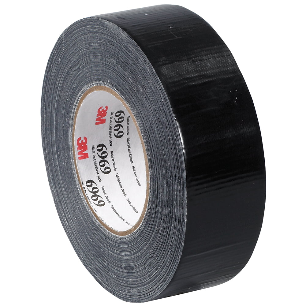 Picture of 3M T98769693PKB Black Duct Tape&#44; 2 in. x 60 Yards - Pack of 3 - 3 Per Case