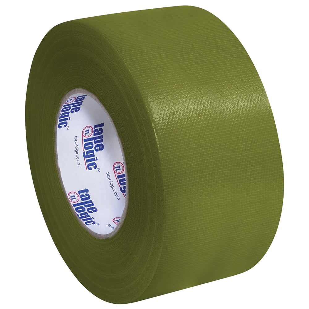 Tape Logic T988100LV 3 in. x 60 Yards Olive Green Tape Logic 10 mil Duct Tape, 16 Per Case -  BOX Partners LLC