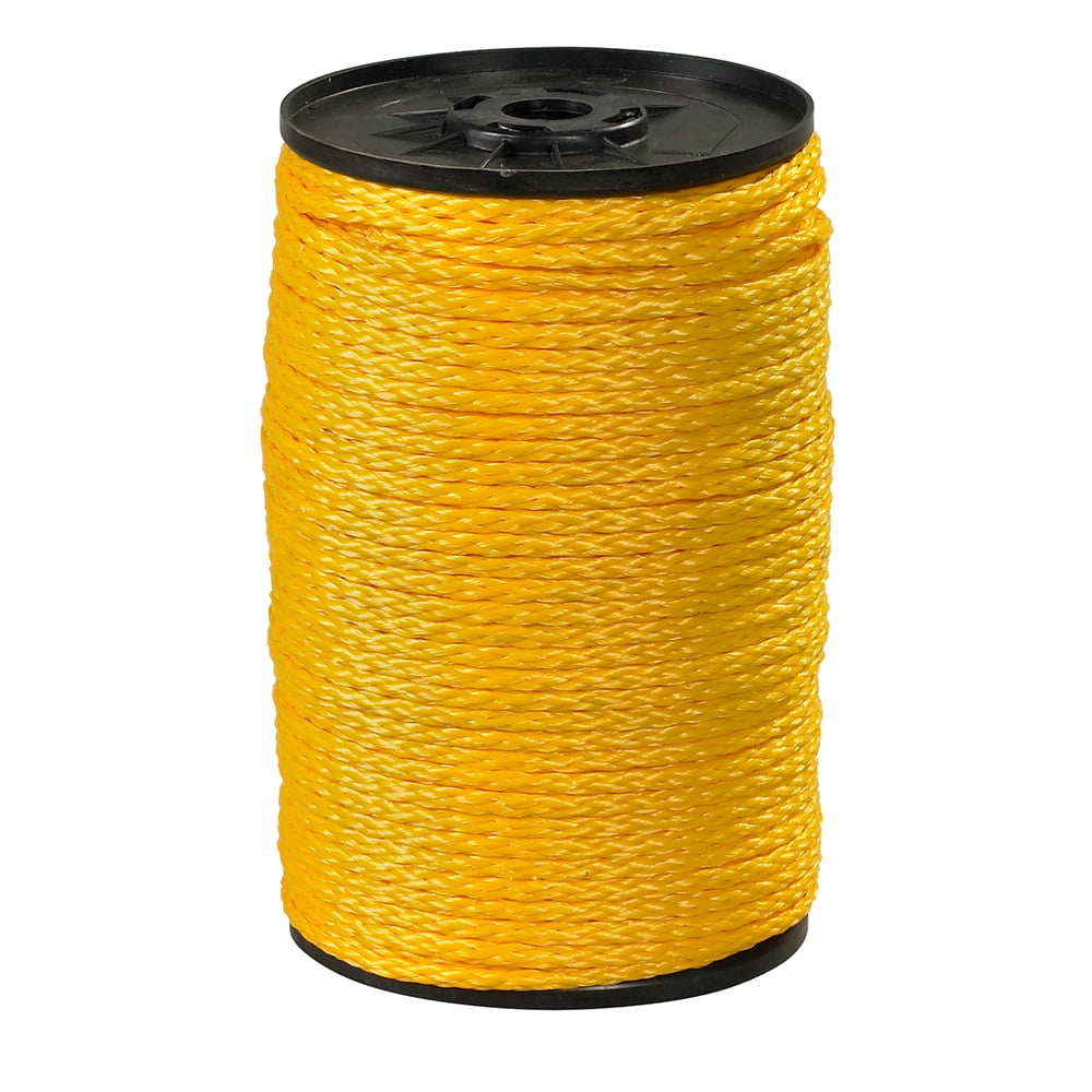 Picture of Box Partners TWR114 0.25 in. 1000 lbs Yellow Hollow Braided Polypropylene Rope