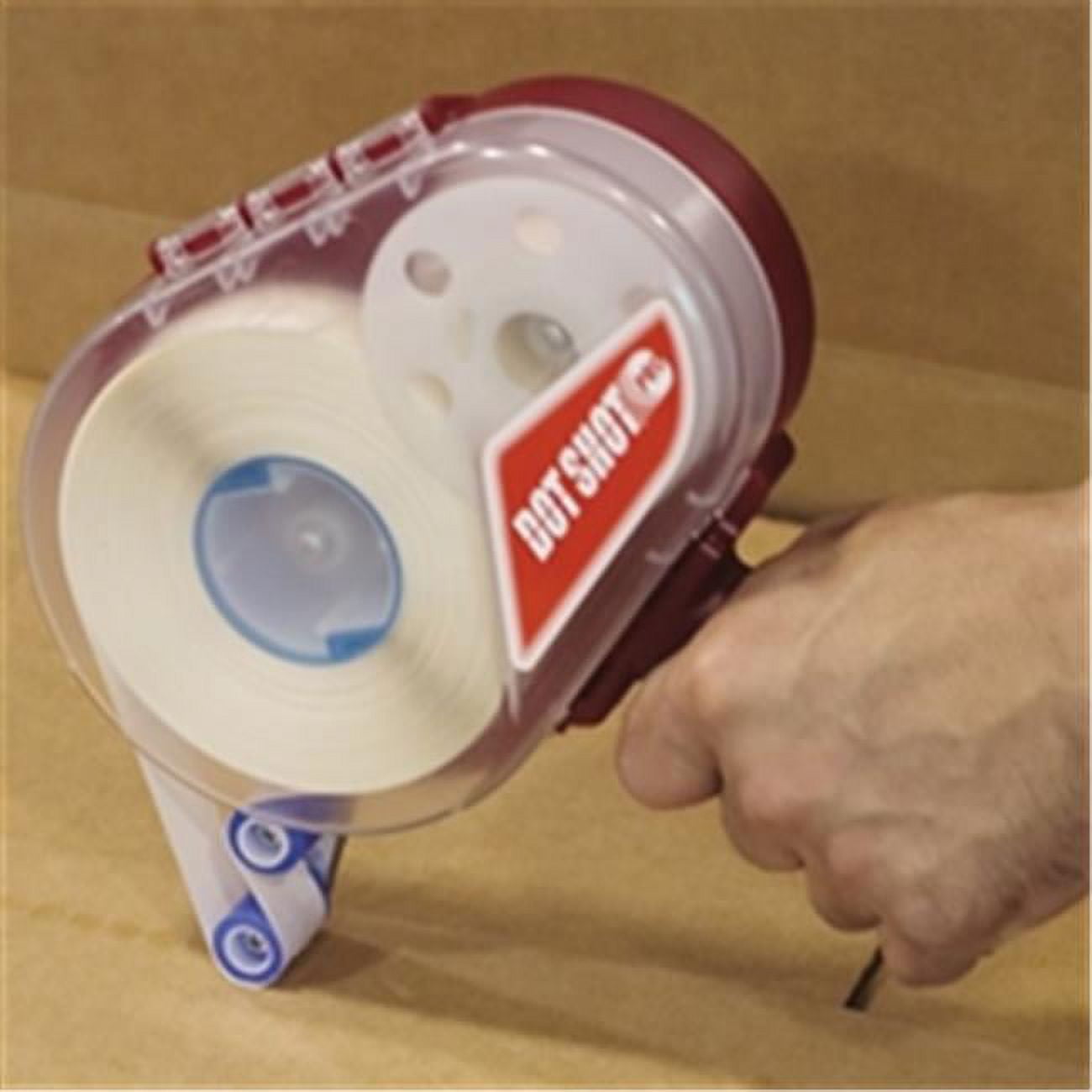 0.5 in. Clear Dot Shot - High Tack  - Medium Profile - 600 per Roll