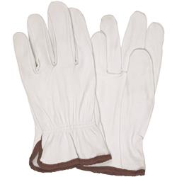 GLV1065XL Goatskin Leather Drivers Gloves, White - Extra Large - 3 Pairs per Case