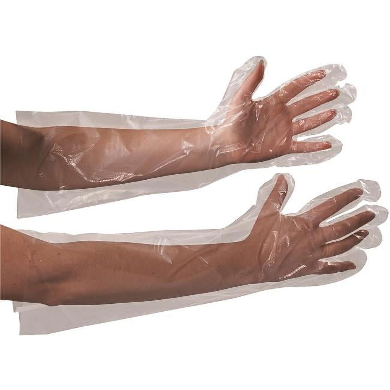 Disposable Gloves, 1 mil Palm, Nitrile, One Size Fits Most, 250 PK, Clear