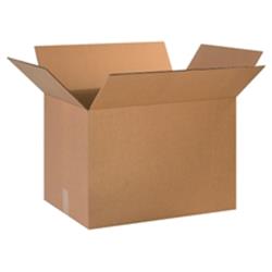 28 in x 18 in x 18 in Shipping Box, Kraft, Corrugate, Double Wall, 48 ECT