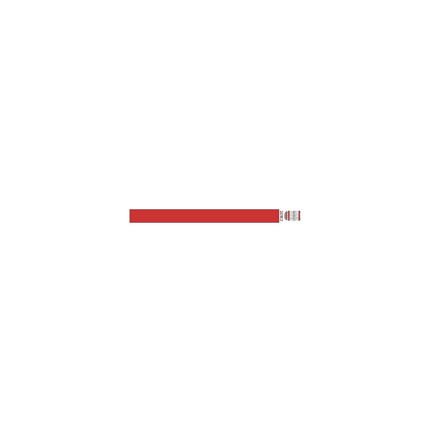 0.75 x 10 in. Red Wristbands - Case of 500