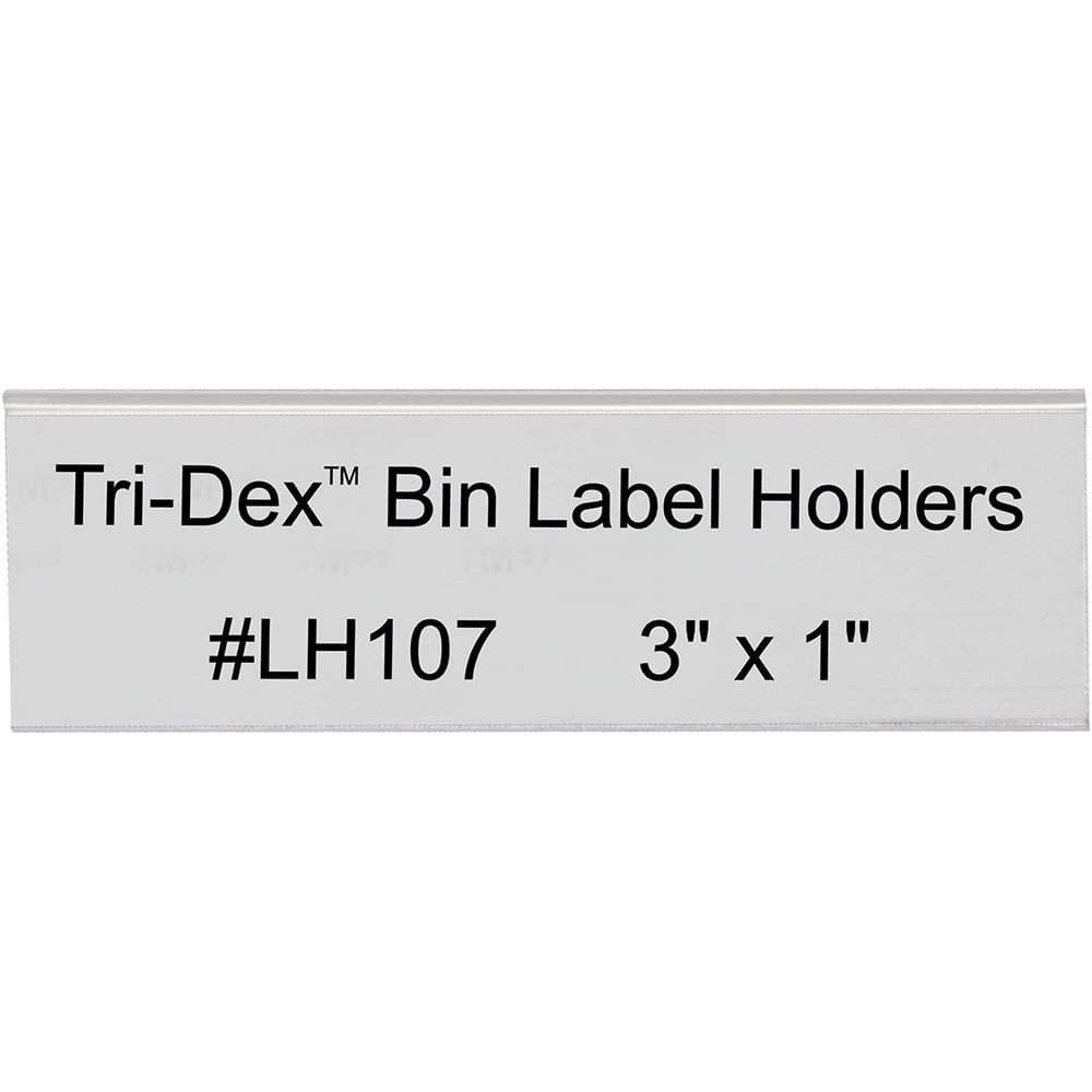 LH107 3 x 1 in. Bin Label Holders - Pack of 25