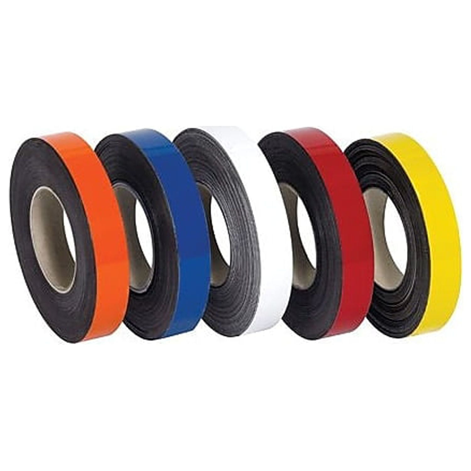 1 in. x 50 ft. Red Warehouse Labels - Magnetic Rolls