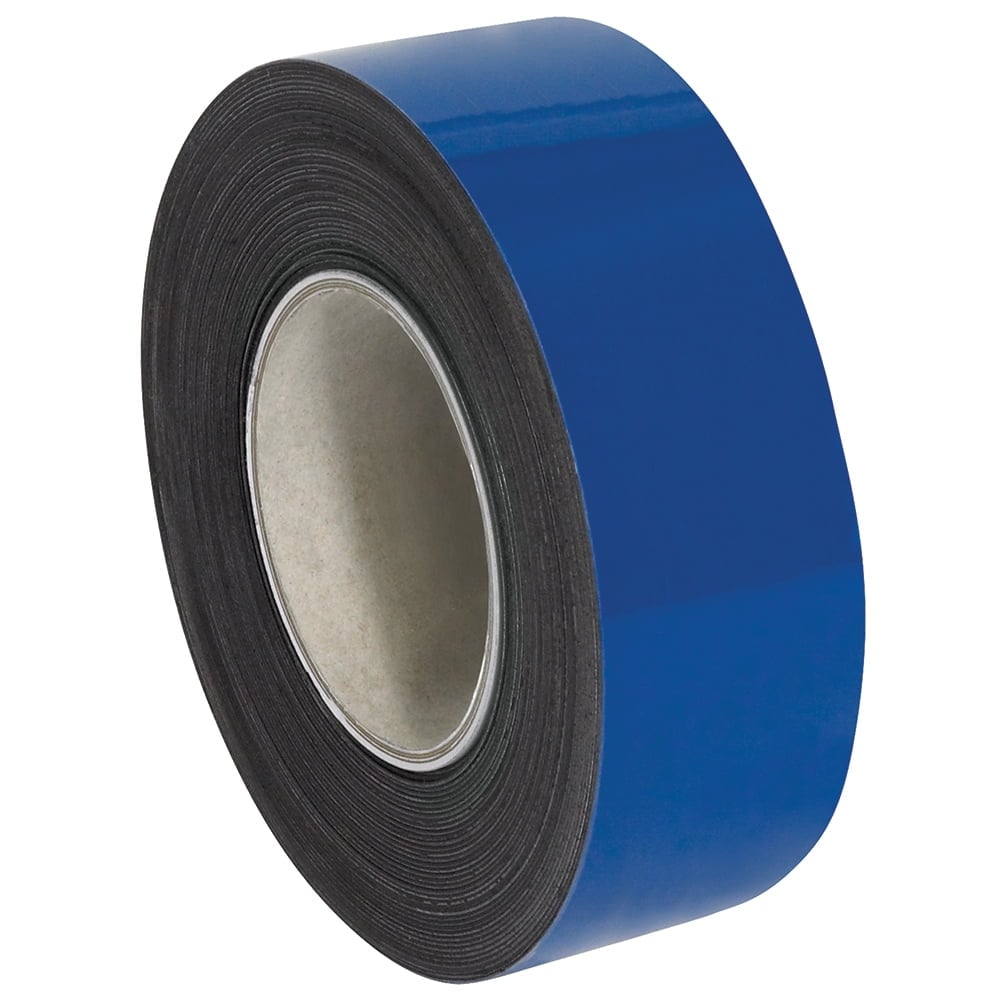 2 in. x 50 ft. Blue Warehouse Labels - Magnetic Rolls