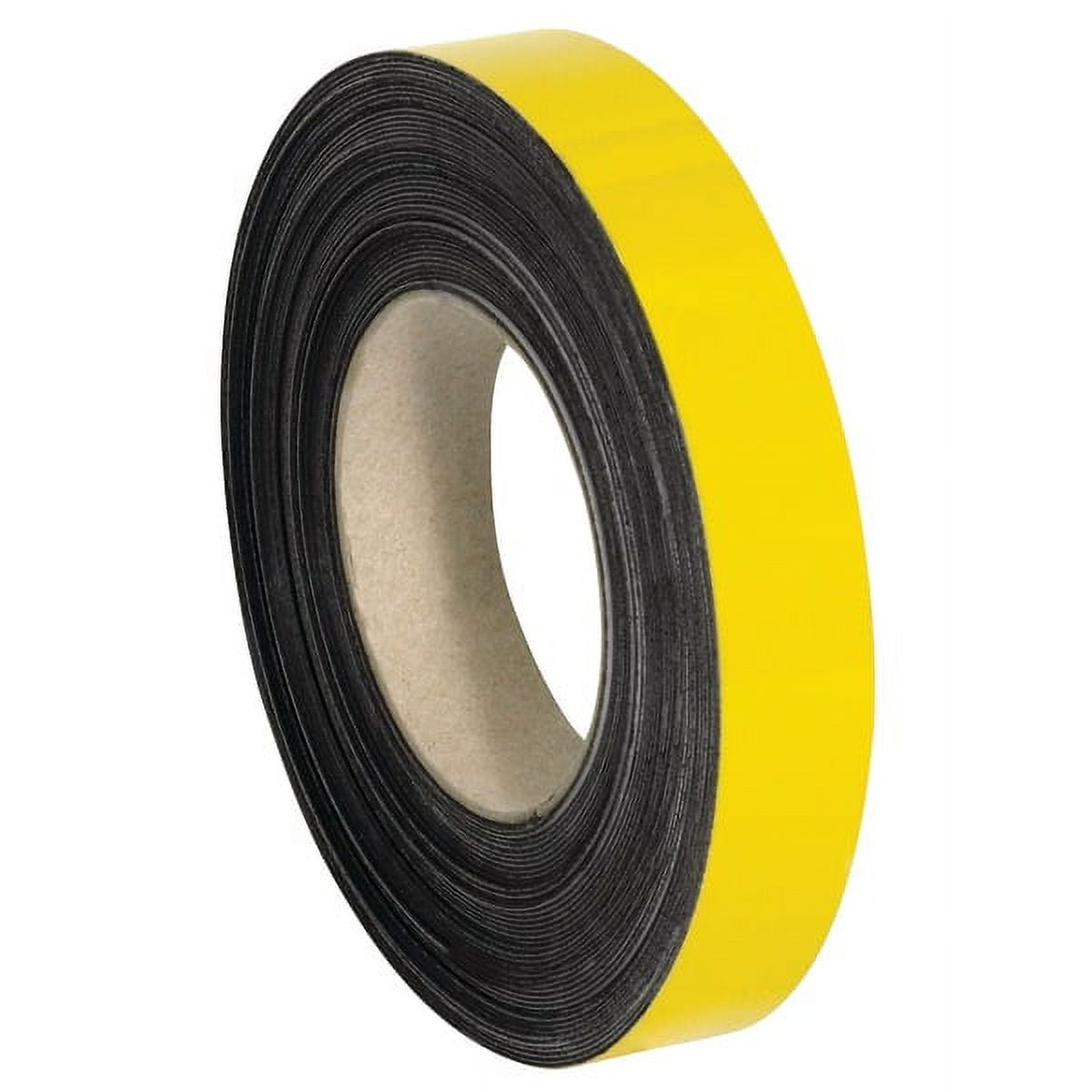 1 in. x 100 ft. Yellow Warehouse Labels - Magnetic Rolls