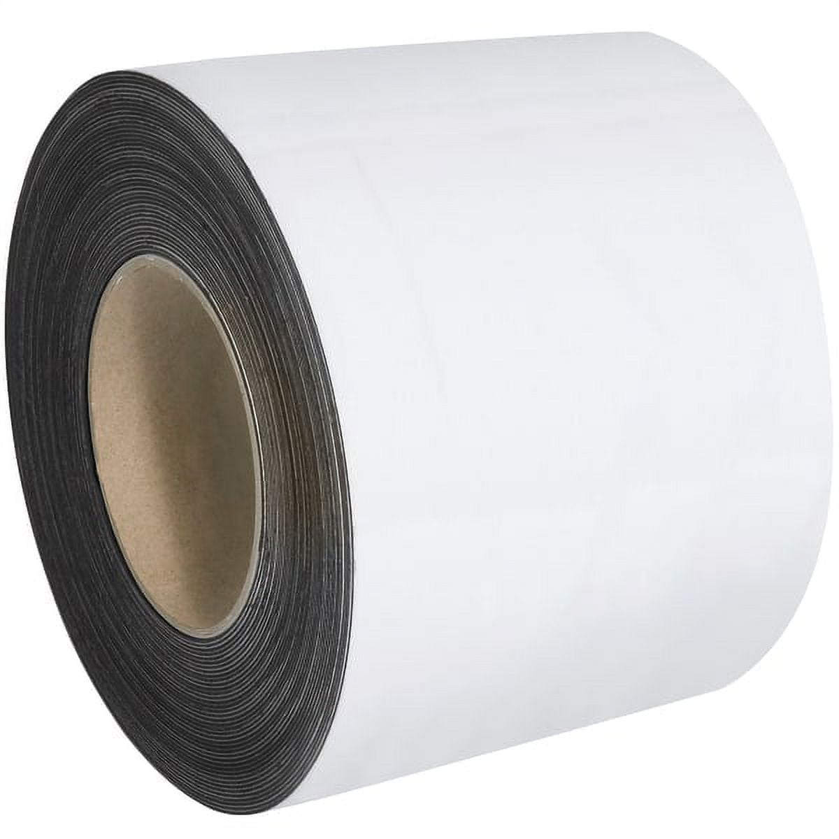 4 in. x 100 ft. White Warehouse Labels - Magnetic Rolls
