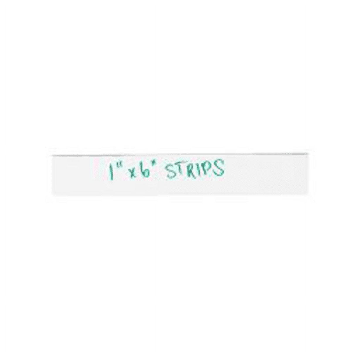 1 x 6 in. White Warehouse Labels - Magnetic Strips - Pack of 25