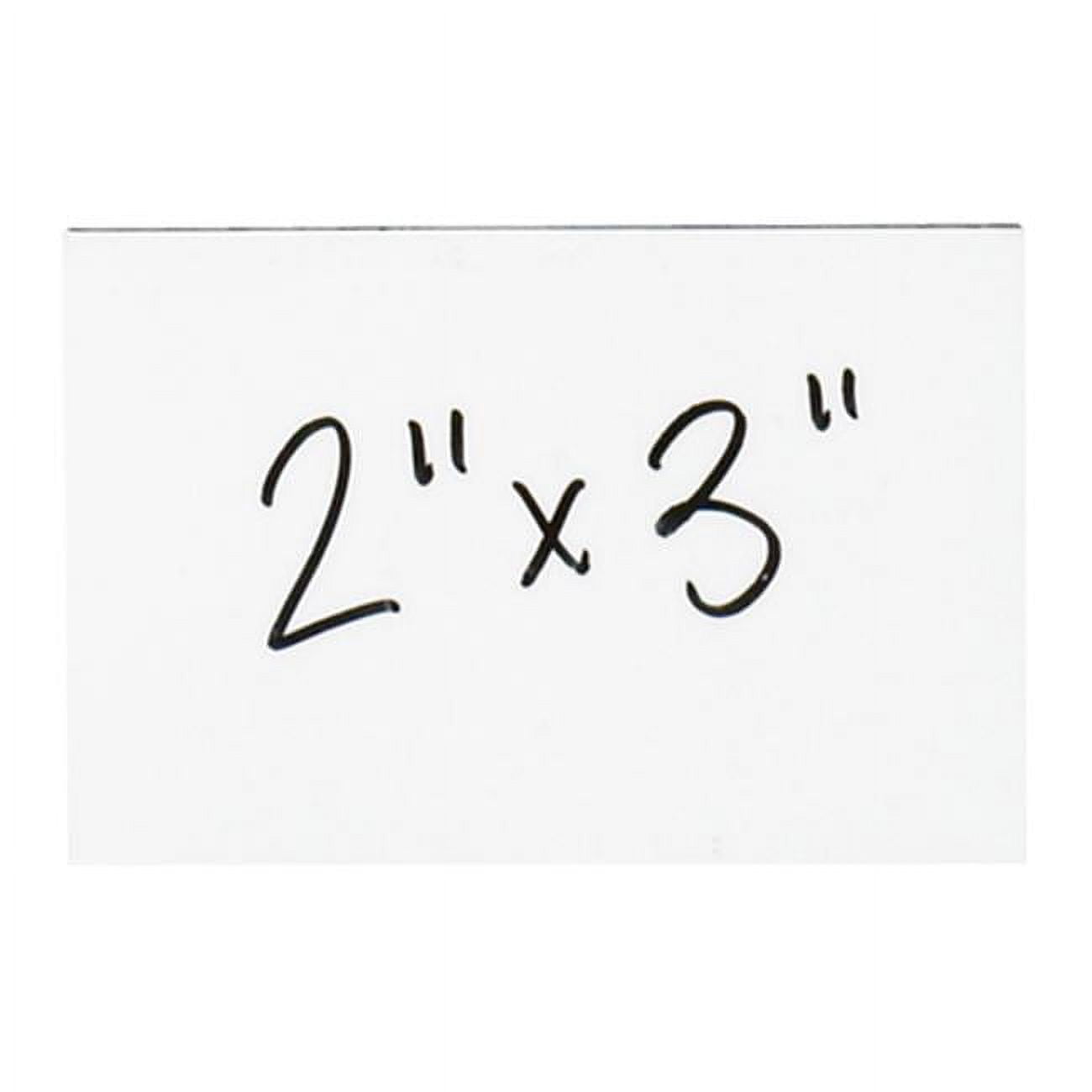 2 x 3 in. White Warehouse Labels - Magnetic Strips - Pack of 25