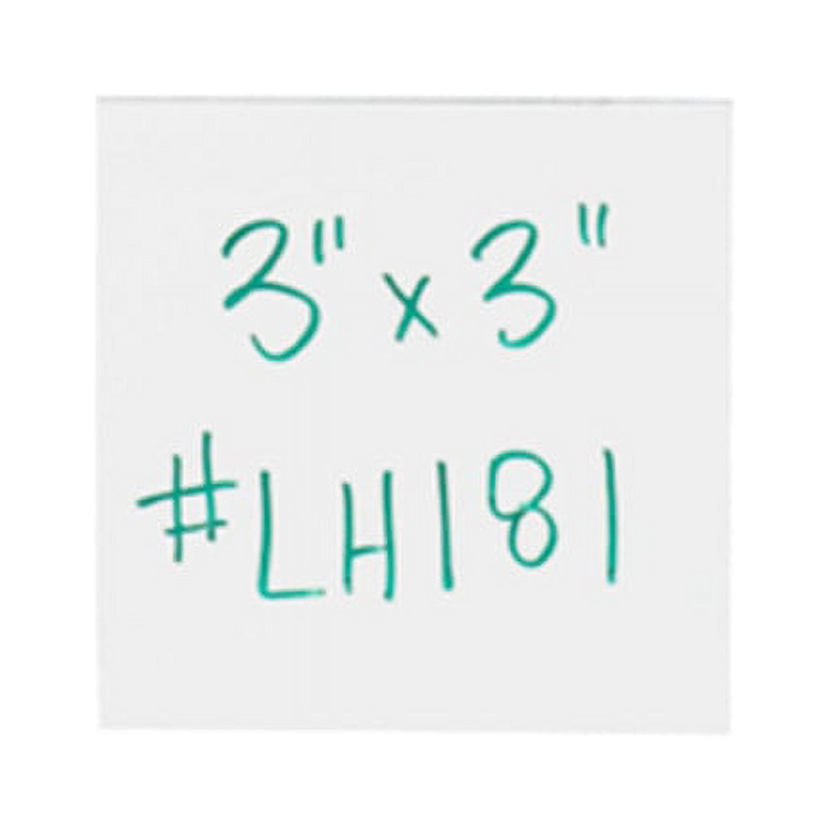 3 x 3 in. White Warehouse Labels - Magnetic Strips - Pack of 25