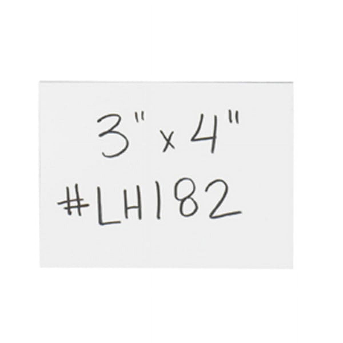3 x 4 in. White Warehouse Labels - Magnetic Strips - Pack of 25