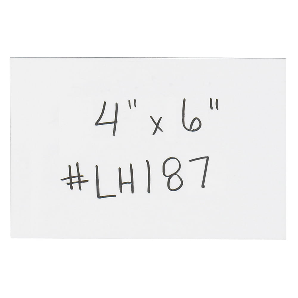 4 x 6 in. White Warehouse Labels - Magnetic Strips - Pack of 25