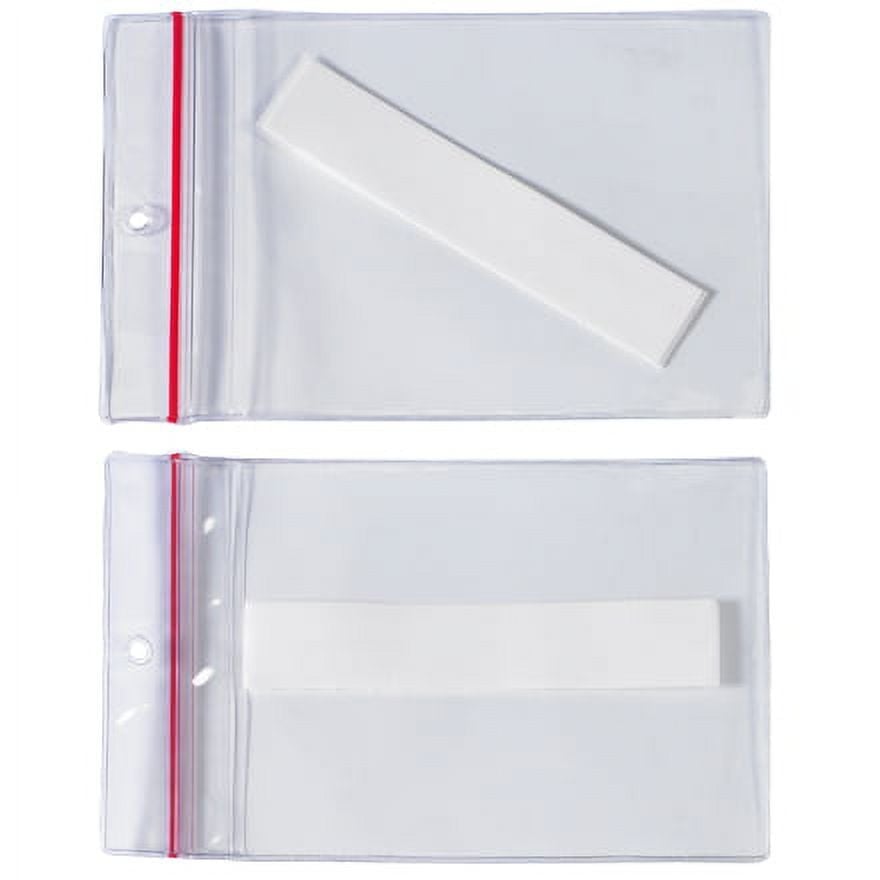 4 x 6 in. Press-On Vinyl Envelopes - Reclosable - Pack of 25