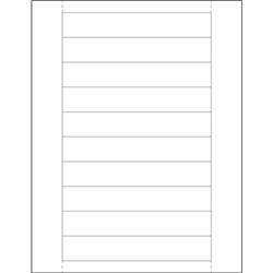 1 x 6 in. Plastic Label Holder Insert Cards - Pack of 500