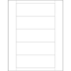 LH254 2 x 6 in. Plastic Label Holder Insert Cards - Pack of 250