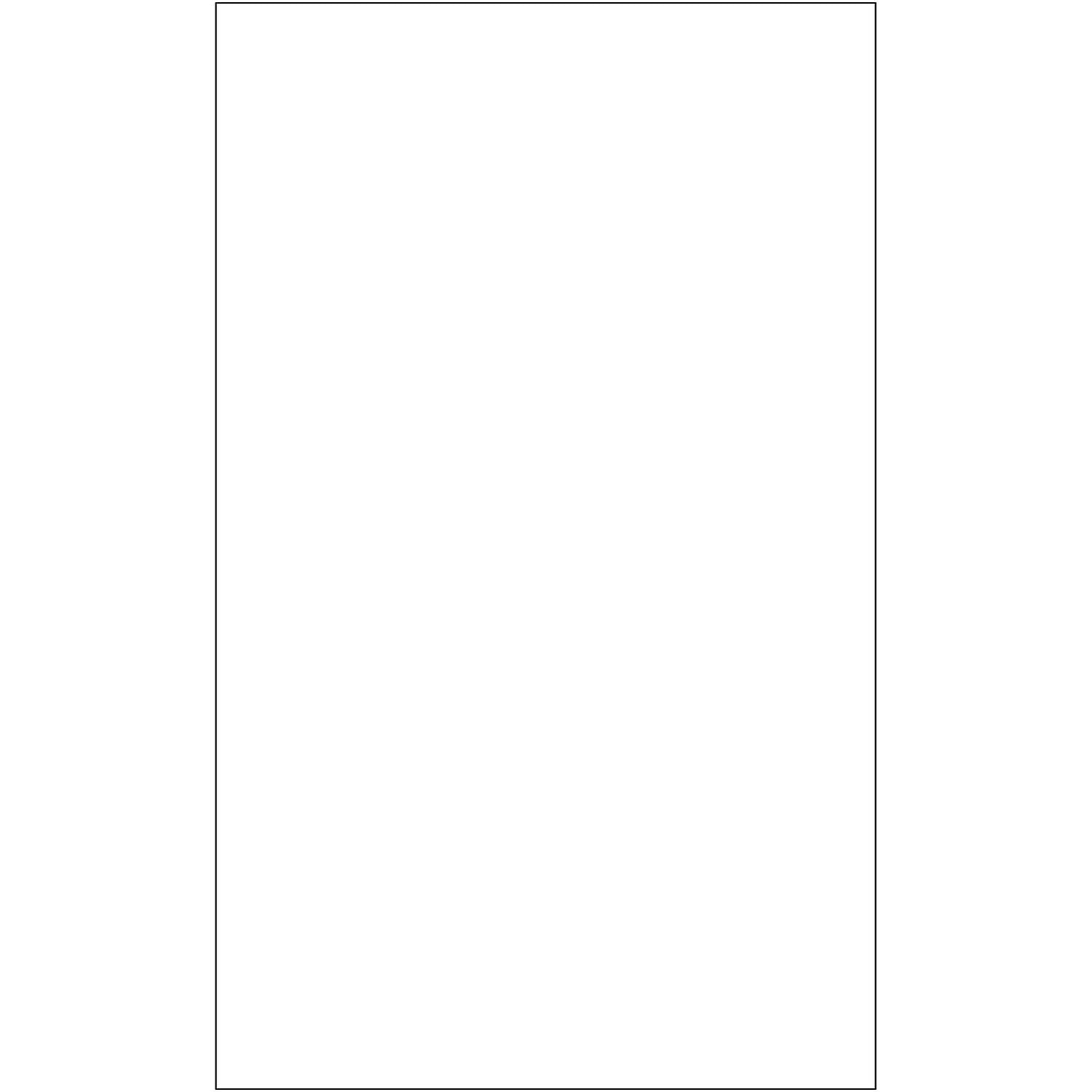 8.5 x 14 in. White Rectangle Laser Labels - Pack of 100